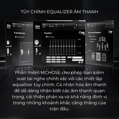 Tai Nghe Gaming Không Dây MCHOSE V9 Pro – 7.1 Surround, Pin Trâu 250H, Mic AI Chống Ồn