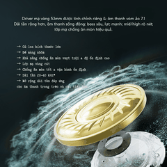 Tai Nghe Gaming Không Dây Đế Sạc VGN ZHOUTING PRO/PROMAX Driver dynamic 53mm, Xoay 90°, PIN 2000MAH, 120H Phạm vi 40m, V-SpeedX