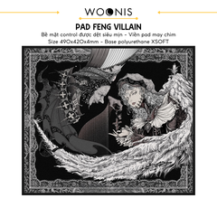 LÓT CHUỘT GAMING Feng Villain, Bề Mặt Control Được Dệt Siêu Mịn, Viền May Chìm, Base Polyurethane XSOFT, Size 490x420x4mm