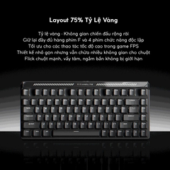 MAD TITAN 75 | Bàn Phím Gaming HE Chuyên Game 8K | Scan Rate 256K, Độ Trễ 0.08ms, Accuracy 0.001mm, RGB 16.8 Triệu Màu