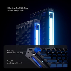 BÀN PHÍM GAMING HE MCHOSE ACE 68 TURBO, Polling Rate 16K, Độ Chính Xác 0.001mm, Scan Rate 256K, Độ Trễ 0.06ms, RGB 16.8 triệu màu, Hỗ Trợ Music Rhythm 2.0