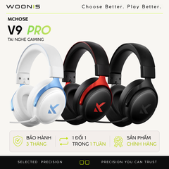 Tai Nghe Gaming Không Dây MCHOSE V9 Pro – 7.1 Surround, Pin Trâu 250H, Mic AI Chống Ồn