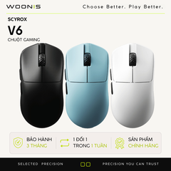 Chuột Gaming Không Dây Scyrox V6 – 8000Hz, 30K DPI, Siêu Nhẹ 40g