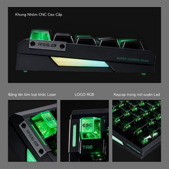 BÀN PHÍM GAMING HE ATK RS6 AIR, Polling Rate 8K, Độ Chính Xác 0.001mm, Scan Rate 256K, Độ Trễ 0.08ms, RGB 16.8 triệu màu