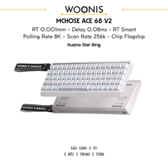 Bàn Phím Gaming HE Mchose Ace 68 V2 – Rapid Trigger 0.001mm, Delay 0.08ms, RT Smart, Polling Rate 8K - Scan Rate 256k, Chip Flagship