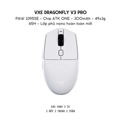 Chuột Gaming Không Dây Siêu Nhẹ VXE Dragonfly V3 Series