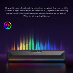 Loa Soundbar Gaming MCHOSE G20 Pro – Âm Thanh Vòm 7.1, Micro Tháo Rời, Đèn RGB Nhịp Nhạc