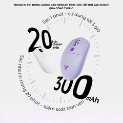 Chuột Gaming Không Dây Siêu Nhẹ VXE Dragonfly V3 Series