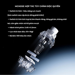 Bàn Phím Gaming HE Mchose Ace 68 V2 – Rapid Trigger 0.001mm, Delay 0.08ms, RT Smart, Polling Rate 8K - Scan Rate 256k, Chip Flagship