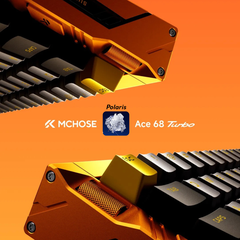 BÀN PHÍM GAMING HE MCHOSE ACE 68 TURBO, Polling Rate 16K, Độ Chính Xác 0.001mm, Scan Rate 256K, Độ Trễ 0.06ms, RGB 16.8 triệu màu, Hỗ Trợ Music Rhythm 2.0