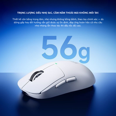 Chuột Gaming Không Dây MCHOSE A5 V3, PAW3395, MCU Realtek, Lớp Phủ Super Glide, Dual 8K