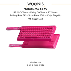 Bàn Phím Gaming HE Mchose Ace 68 V2 – Rapid Trigger 0.001mm, Delay 0.08ms, RT Smart, Polling Rate 8K - Scan Rate 256k, Chip Flagship