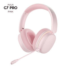 Tai Nghe Gaming Không Dây AULA G7 Pro – Âm Thanh Vòm 7.1, Mic Chống Ồn AI, Đèn RGB