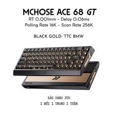 Bàn Phím Gaming HE Mchose Ace 68 GT, Polling Rate 16K, Độ Chính Xác 0.001mm, Scan Rate 256K, Độ Trễ 0.06ms, RGB 16.8 triệu màu, Hỗ Trợ Music Rhythm 2.0