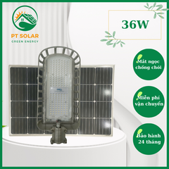 Blue Carbon 36W - Đèn đường năng lượng mặt trời cao cấp (BH 5 năm)