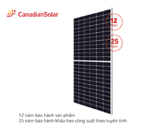 Tấm pin năng lượng mặt trời Canadian (530W - 555W)