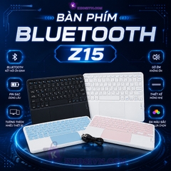 Bàn Phím Buetooth Không Dây Cảm Ứng Cho Android Tablet IOS Có Touchpad - Z15