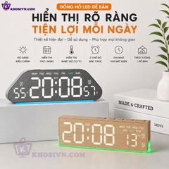 Đồng Hồ LED Để Bàn Decor Đa Năng Có Báo Thức Và LED Nền - 5532/5535