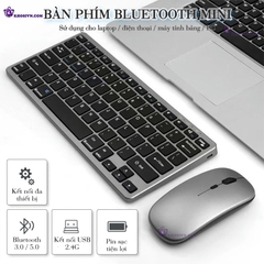 Bàn Phím Bluetooth Mini Không Dây Pin Sạc Kết Nối 2.4G Dùng Cho Điện Thoại, Laptop, Máy Tính Bảng - K818