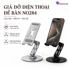 Giá Đỡ Điện Thoại Xoay 360 Độ Gấp Gọn Chất Liệu Hợp Kim Nhôm Cao Cấp No284