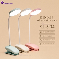 Đèn Học Tích Điện Kẹp Bàn Để Bàn Đọc Sách Decor Bàn Học Bàn Làm Việc 3 Màu Ánh Sáng SL-904