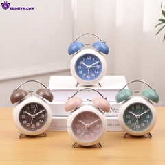 Đồng Hồ Chuông Reo Để Bàn Kim Trôi Có Báo Thức Và Đèn LED - DHF18