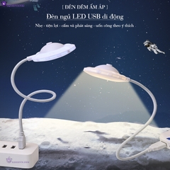 Đèn USB Đèn Bảo Vệ Mắt Đèn LED Đọc Sách Mini Di Động Uốn Dẻo DUSB - Vũ Trụ