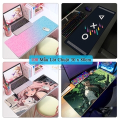 Lót Chuột Cỡ Lớn 80x30cm Miếng Pad Chuột Cao Su Cỡ Lớn Có Bo Viền Mã 1