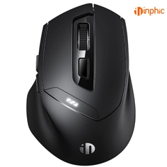 Chuột Gaming Inphic Bluetooth Không Dây 5.0 Pin Sạc Click Chống Ồn Đèn LED Hiện Pin Thiết Kế Công Thái Học - Inphic DR01