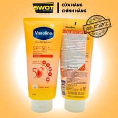 Sữa dưỡng thể Vaseline tuýp 300ml, chống nắng, cấp ẩm chuyên sâu, giúp da mềm mịn và căng bóng - SWOT