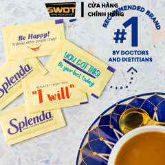 Combo 50 gói Đường ăn kiêng SPLENDA Mỹ, Đường thiên nhiên không calorie Mỹ, hỗ trợ ăn kiêng giảm cân - SWOT