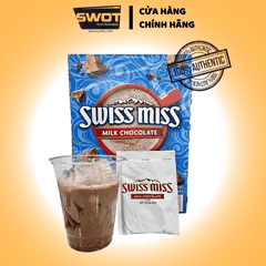 Bột Cacao Swiss Miss Milk Chocolate Mỹ Hộp 50 Gói -1.95Kg, Bổ sung nhiều vitamin và khoáng chất - giúp phòng tránh các chứng bệnh như tim mạch, huyết áp, mệt mỏi, trầm cảm... - SWOT
