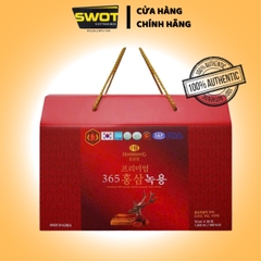 Nước Hồng Sâm Nhung Hươu Linh Chi Hàn Quốc - Hộp 20 gói x 70ml, tăng cường sinh khí, bổ máu, hoạt huyết, giúp cơ thể cường tráng khỏe mạnh - SWOT