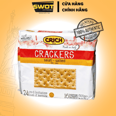 Bánh quy CRICH CRACKERS Ý 500G Salati - Salted I 30% di sale I Biscotti secchi - SWOT