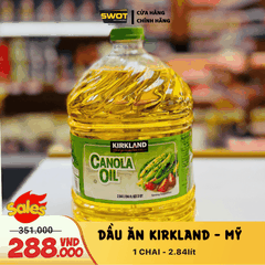 DẦU ĂN KIRKLAND - MỸ CHAI 2,84 LÍT