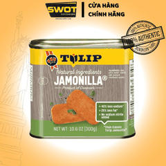 Thịt hộp Tulip của Đan Mạch 340g, Thịt hộp Mỹ cao cấp, nguyên vị heo và gà truyền thống, siêu thơm ngon