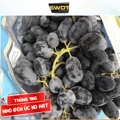 NHO ĐEN ÚC KHÔNG HẠT - THÙNG 9KG