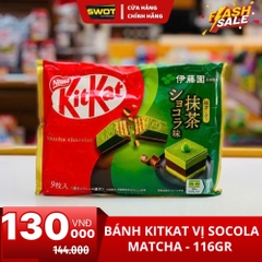BÁNH KITKAT NHẬT VỊ SOCOLA MATCHA - GÓI 116GR