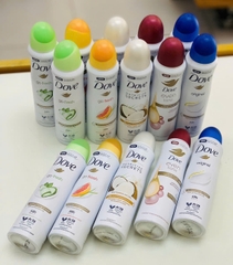 Xịt khử mùi Dove 48H Mỹ 150ml nhiều hương, Xịt khử mùi dove bản Mỹ cao cấp, hương thơm nhẹ nhàng, lâu hương lên đến 48h