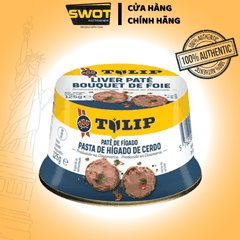 Thịt hộp Tulip của Đan Mạch 340g, Thịt hộp Mỹ cao cấp, nguyên vị heo và gà truyền thống, siêu thơm ngon