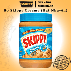 Bơ Đậu Phộng Skippy 1.36kg của Mỹ, hương thơm béo ngậy từ hạt đậu phộng, bơ mềm mịn có thể ăn kèm cùng bánh mì, hoặc chế biến theo sở thích, ít calo phù hợp với người ăn kiêng - SWOT