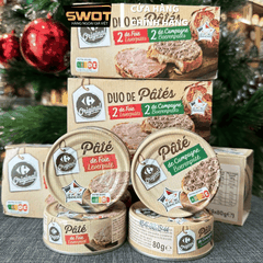 Lốc 4 hộp Pate Dou De Pate Pháp 80g, thơm ngon hảo hạng, giàu dinh dưỡng, tiện lợi
