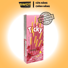 LỐC 13 HỘP BÁNH QUE TICKY THÁI LAN- VỊ DÂU I SỮA I SOCOLA I CAM -Dạng que giòn tan, bọc bên ngoài một lớp kem dâu hoặc kem sữa chocolate béo ngậy, thơm ngon - SWOT