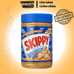Bơ Đậu Phộng Skippy 1.36kg của Mỹ, hương thơm béo ngậy từ hạt đậu phộng, bơ mềm mịn có thể ăn kèm cùng bánh mì, hoặc chế biến theo sở thích, ít calo phù hợp với người ăn kiêng - SWOT