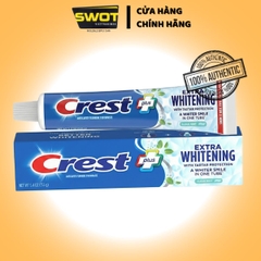 Kem đánh răng Crest Mỹ, Kem đánh răng bảo vệ răng chắc khỏe, trắng sáng, hương bạc hà thanh mát