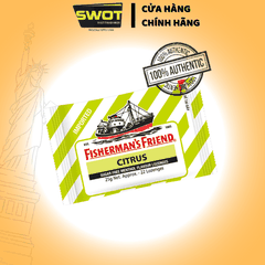 Kẹo Con Tàu Fisherman’s Friend đủ vị 25g - Bạc Hà, Cherry, Cam Chanh, Quýt, Táo Quế, Khuynh Diệp -SWOT