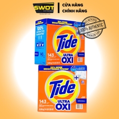 BỘT GIẶT TIDE ULTRA OXI THÙNG 6,38KG CỦA MỸ - giúp quần áo trắng sạch như mới với công thức cải tiến giúp đánh bật mọi vết bẩn cứng đầu, giúp quần áo sạch tinh tươm cả quần áo trắng và màu - SWOT