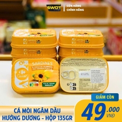 CÁ MÒI NGÂM DẦU HƯỚNG DƯƠNG - HỘP 135GR