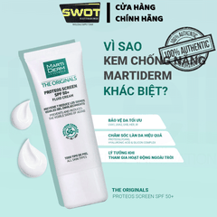 Kem Chống Nắng MartiDerm The Originals Proteos Screen Fluid Cream SPF50 40ML của Tây Ban Nha, chống nắng hiệu quả, bảo vệ tối ưu, cấp ẩm, kết cấu mỏng nhẹ, không nhờn rít - SWOT