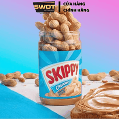 Bơ Đậu Phộng Skippy 1.36kg của Mỹ, hương thơm béo ngậy từ hạt đậu phộng, bơ mềm mịn có thể ăn kèm cùng bánh mì, hoặc chế biến theo sở thích, ít calo phù hợp với người ăn kiêng - SWOT
